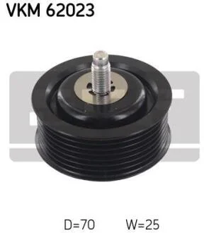 Ролик обвідний поліклінового ременя SKF VKM 62023