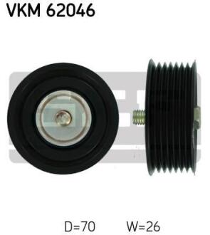 Натяжний ролик поліклинового реміня SKF VKM 62046