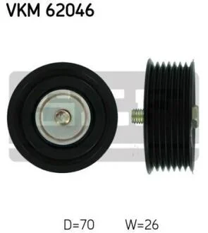 Натяжний ролик поліклинового реміня SKF VKM 62046