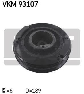 Натяжний ролик поліклинового реміня SKF VKM 93107