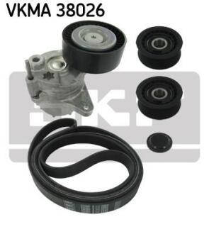 Комплект ременів поліклинових SKF VKMA 38026