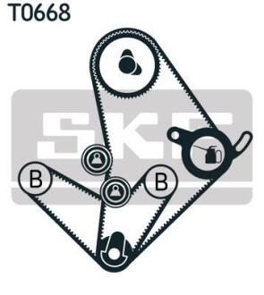 Комплект зубчастого ременя SKF VKMA 95010