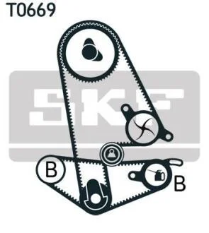 Водяний насос + комплект зубчастого реміня SKF VKMC 93600