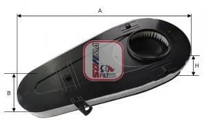 A_Фільтр повітряний BMW "2,0-3,0 "09-15 SOFIMA S7A97A