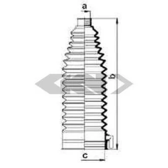 Пильовик рульового механізма SPIDAN 83843