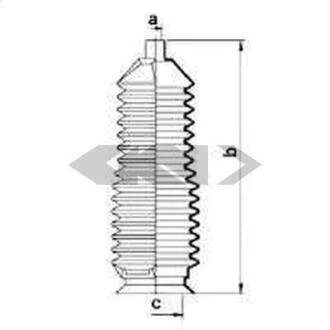 Пильовик рульового механізма SPIDAN 83872