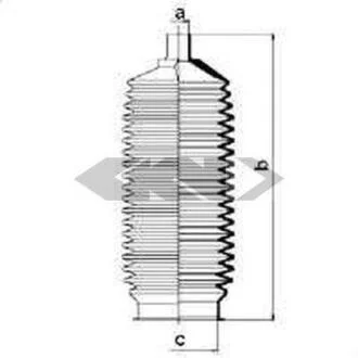 Пильовик рульового механізма SPIDAN 84075