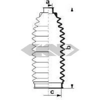 Пильник рул. тяги INFINITI/NISSAN M35/350Z "2,0-4,5 "00>> SPIDAN 84086