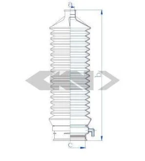 Пильовик рульового механізма SPIDAN 84119