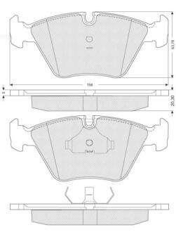 Гальмівні колодки дискові STARLINE BD S091