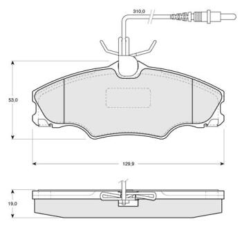 Гальмівні колодки дискові STARLINE BD S128