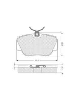 Гальмівні колодки дискові STARLINE BD S155