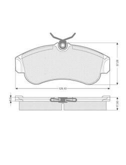 Гальмівні колодки дискові STARLINE BD S203