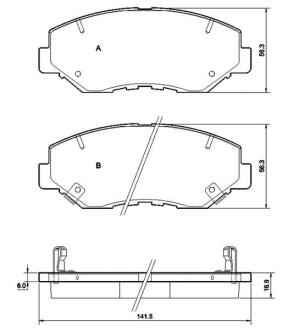 Гальмівні колодки дискові STARLINE BD S356