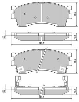 Гальмівні колодки дискові STARLINE BD S401