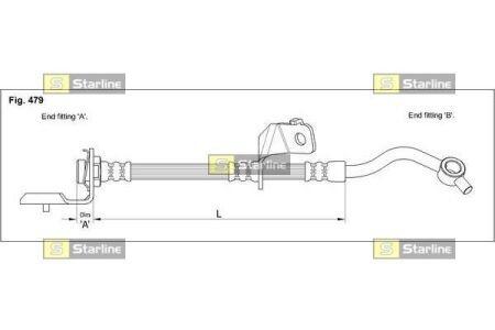 Гальмівний шланг STARLINE HA ST.1042