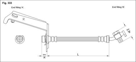 Гальмівний шланг STARLINE HA ST.1137
