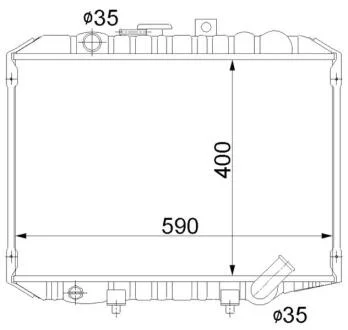 Радіатор охолодження STARLINE MTA2062