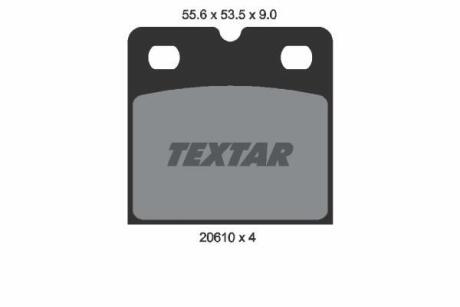 Комплект гальмівних колодок TEXTAR 2061005