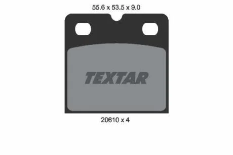 Комплект гальмівних колодок TEXTAR 2061005