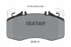 Комплект гальмівних колодок TEXTAR 2612801 (фото 2)