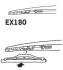 Щітка склоочисника каркасна задня 180мм ExactFit Rear Citroen C4 (LC), DS3, DS4 (EX180B) Trico EX180 (фото 4)