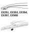 Щітка склоочисника каркасна задня 250мм ExactFit Rear Renault Scenic II, Megane II, Smart Fortwo (EX251B) Trico EX251 (фото 3)