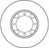 Диск гальмівний (1 шт.) HYUNDAI Accent/Excel/Pony/Pony XP/S-Coupe/Verna TRW DF1958 (фото 2)
