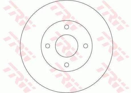 Диск гальмівний (1 шт.) NISSAN Almera/Primera/Primera Estate/Wagon TRW DF4169