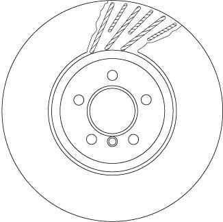 A_Диск гальмівний BMW 5 (F07,F10)/ 7(F01,F02) "FL "D=374mm "08>> TRW DF6613S