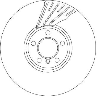 A_Диск гальмівний BMW 5*(F07,F10)/ 7(F01,F02) "FL "D=374mm "08>> TRW DF6622S