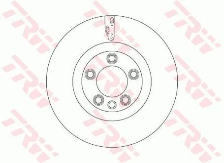A_Диск гальмівний VW Touareg "F D=368mm "04-10 TRW DF6772S