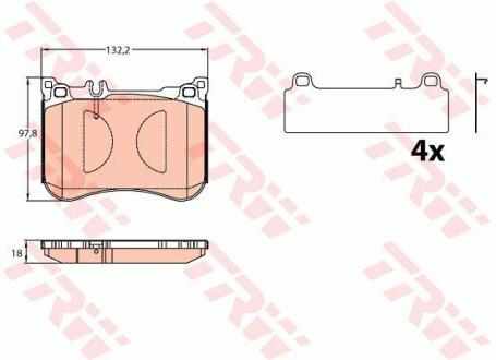 Гальмівні колодки TRW GDB2144