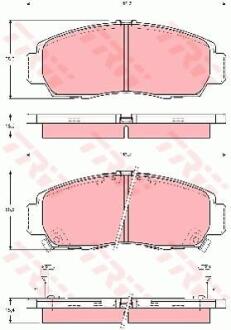 Гальмівні колодки TRW GDB3240