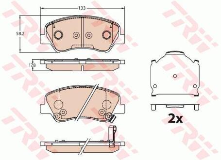Гальмівні колодки TRW GDB3630