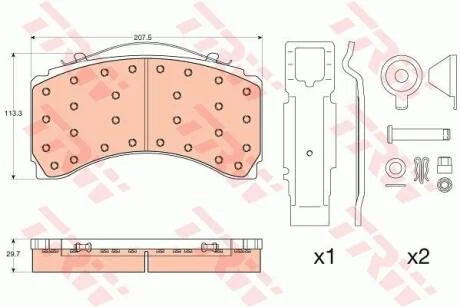 Гальмівні колодки TRW GDB5110