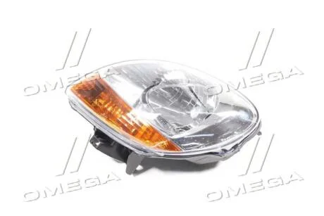 Фара ліва Renault Kangoo, Nissan Kubistar (03-) хром/жовт. під коректор (20-A362-A5-2B) TYC 20A362A52B