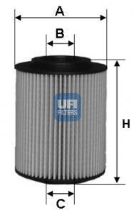 Масляний фiльтр UFI 25.050.00