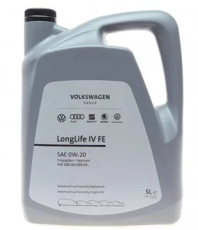 Олива моторна LongLife IV FE 0W-20 (508.00/509.00), 5л VAG GS60577M4