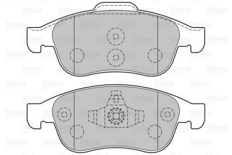 Гальмівні колодки дискові DACIA/RENAULT Dokker/Duster/Lodgy/Captur/Megane/Scenic "1,2-2,0 "F "08>> Valeo 301059