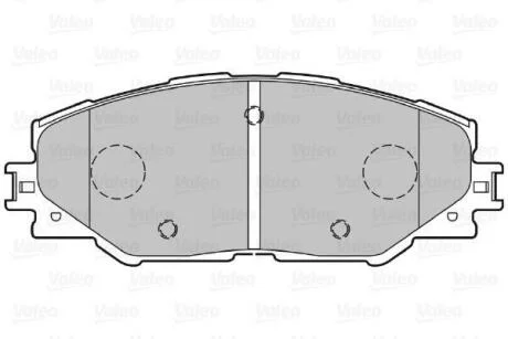 Гальмівні колодки дискові TOYOTA Auris/Prius/Rav4 "1,8-2,5 "F "06>> Valeo 301078
