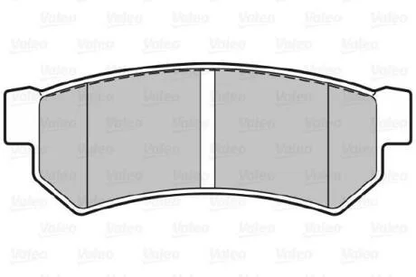 Гальмівні колодки дискові CHEVROLET Lacetti/Nubira "1,4-2,0 "R "05-11 Valeo 301343
