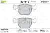 Гальмівні колодки дискові BMW 5/7/X3/X5 "2,0-5,0 "F "94-11 Valeo 301412 (фото 1)