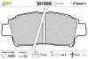 Гальмівні колодки дискові TOYOTA Yaris &quot;1,0-1,4 &quot;F &quot;99-05 Valeo 301606 (фото 1)