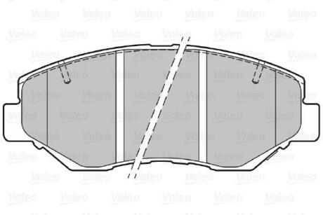 Гальмівні колодки дискові HONDA CR-V "2,0 "F "01-07 Valeo 301757