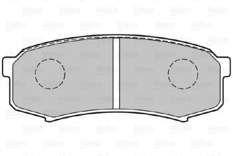 Гальмівні колодки дискові MITSUBISHI/TOYOTA Pajero/LandCruiser/Prado "2,4-4,5 "R "84>> Valeo 301777
