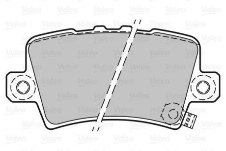 A_Гальмівні колодки дискові HONDA Civic "1,4-2,2 "R "05>> Valeo 301849