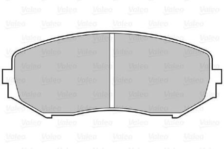 Гальмівні колодки дискові SUZUKI GrandVitara "1,6-1,9 "F "05>> Valeo 301877