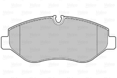 Гальмівні колодки дискові MB/VW Sprinter/Viano/Vito/Crafter "1,8-3,7 "F "03>> Valeo 301882
