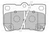 Гальмівні колодки дискові LEXUS GS/IS "2,2-4,3 "R "05-13 Valeo 301888 (фото 1)